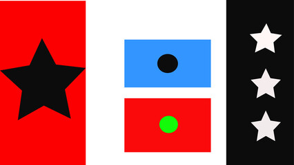 abstract design with stars and dots 