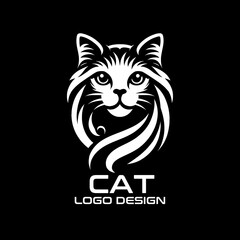 Cat Vector Logo Design