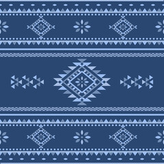 Navajo southwest geometric seamless pattern fabric colorful design for textile printing