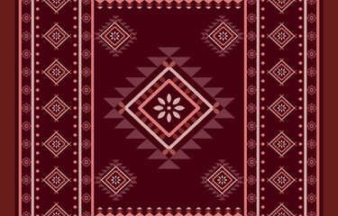 Navajo southwest geometric seamless pattern fabric colorful design for textile printing