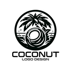 Coconut Vector Logo Design