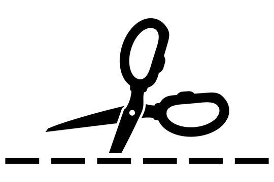 recommend clip art: vector scissors icon, hair cut label, scissors cutting, barber sign icon, cut line on white background, black scissors logo, vector artwork