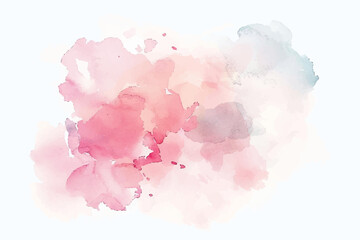 Fototapeta premium Watercolor brushstroke rests gracefully on a pristine white background, embodying Zen simplicity. 