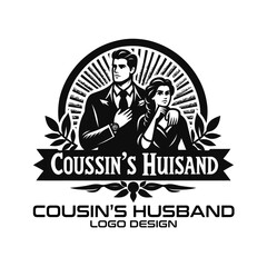 Cousin's Husband Vector Logo Design