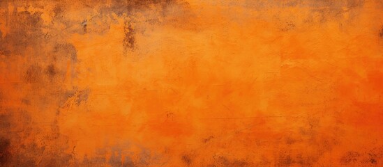 Orange Wall Against Black and White Background