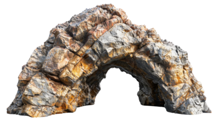 Arch tunnel entrance natural rock cave