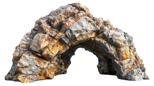 Arch tunnel entrance natural rock cave