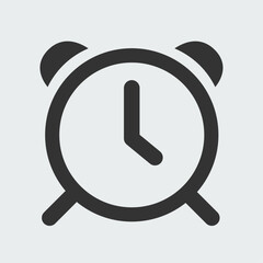 Alarm Clock Flat Icon.