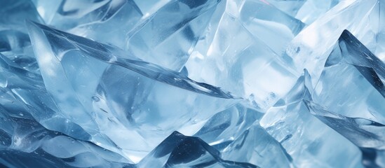 Obraz premium Close-up view of ice crystals on surface