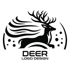 Deer Vector Logo Design 