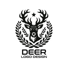 Deer Vector Logo Design 