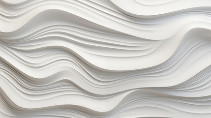 Obraz premium White wall with a wave pattern