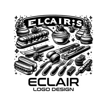 Eclair Vector Logo Design