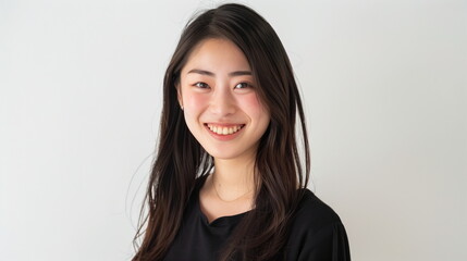 Fototapeta premium ヘアモデルの若い女性 美人