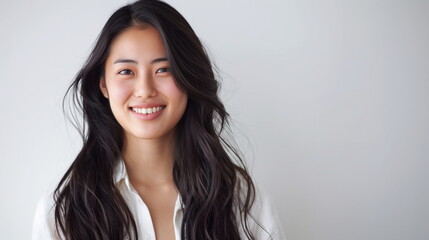 Fototapeta premium ヘアモデルの若い女性 美人