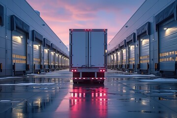 Truck Driver's Loading Dock Weight Distribution Imagery depicting proper weight distribution techniques during loading