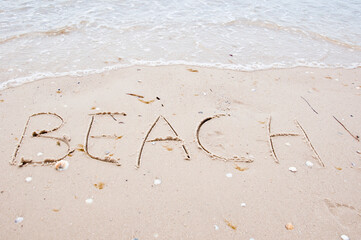 Philippines and Maldives. Sea and sand. Sandy beach. Summer beach vacation. Travel agency. Traveling relax at summertime. Seychelles vacation in summer. Beach at sea shore. Florida