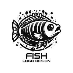 Obraz premium Fish Vector Logo Design