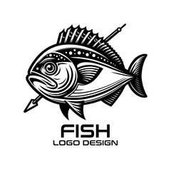 Obraz premium Fish Vector Logo Design