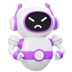 Angry Robot Expression 3D Icon