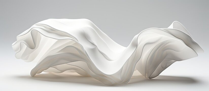 White sculpture on table