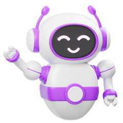 Robot Say Hello Expression 3D Icon