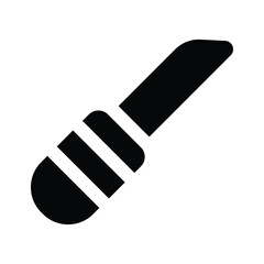 Blade icon in trendy style design. Vector of cutter knife