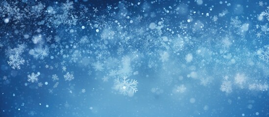 Fototapeta premium Snow falling from the sky