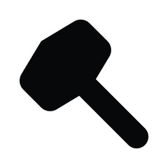 Hammer Icon in trendy design isolated on white background
