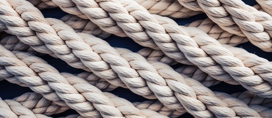 Close up of boat rope knot - obrazy, fototapety, plakaty