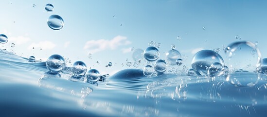 Ocean bubbles close-up