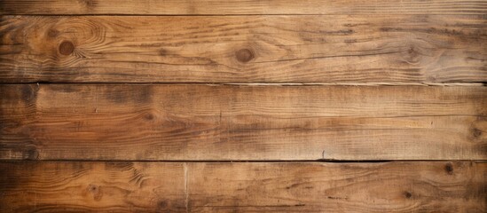 Fototapeta premium Wooden plank with rich brown hue