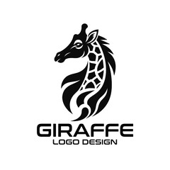 Giraffe Vector Logo Design 