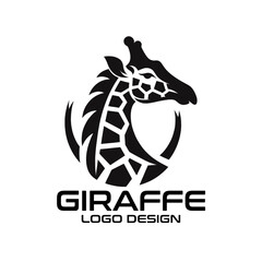 Giraffe Vector Logo Design 