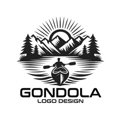 Gondola Vector Logo Design