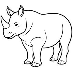 rhino vector illustration