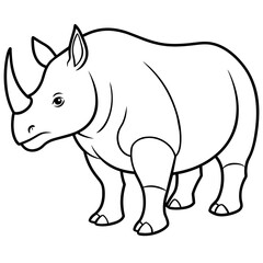 rhino vector illustration