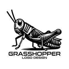 Grasshopper Vector Logo Design