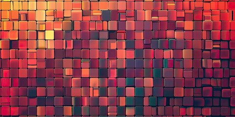 a realistic square mosaic pattern with a subtle gradient effect, suitable for adding depth to print materials or digital designs illustration - obrazy, fototapety, plakaty
