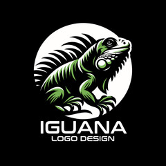 Iguana Vector Logo Design