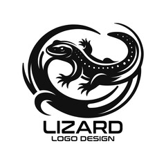 Lizard Vector Logo Design 