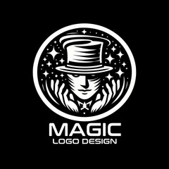 Magician Vector Logo Design