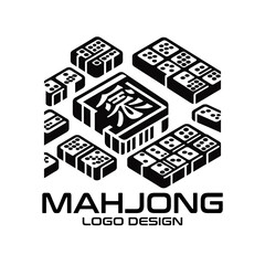 Mahjong Vector Logo Design