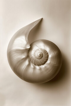 Pearly nautilus shell