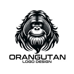 Orangutan Vector Logo Design © isuru