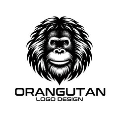 Orangutan Vector Logo Design © isuru