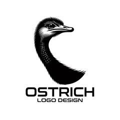 Ostrich Vector Logo Design