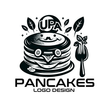 Pancakes Vector Logo Design