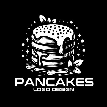 Pancakes Vector Logo Design
