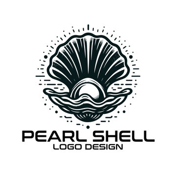 Pearl Shell Vector Logo Design